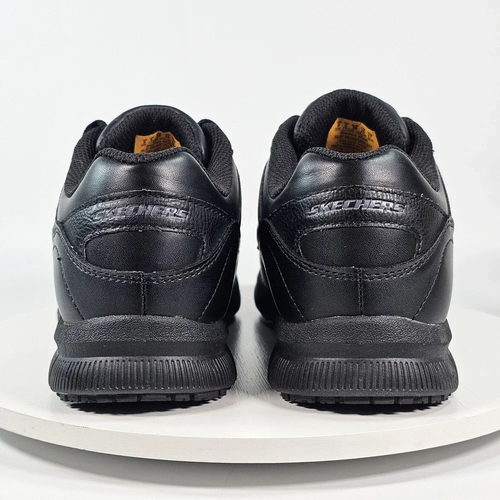 New Skechers Nampa-Wyola Black Food Service Shoe Women's 8 Non Slip Memory Foam